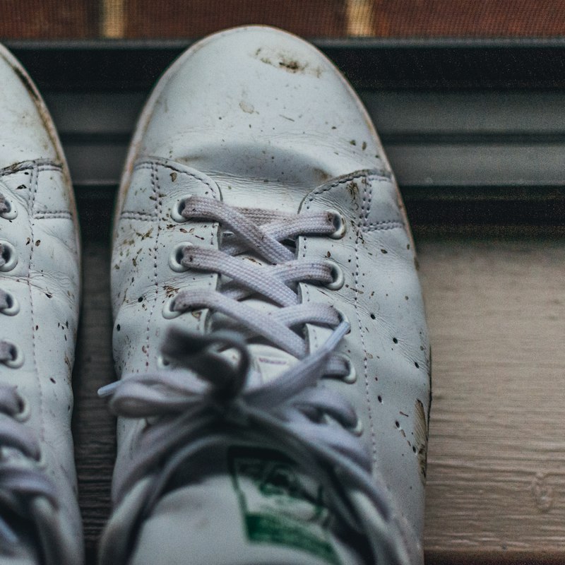 BEFORE · White sneakers · deep clean